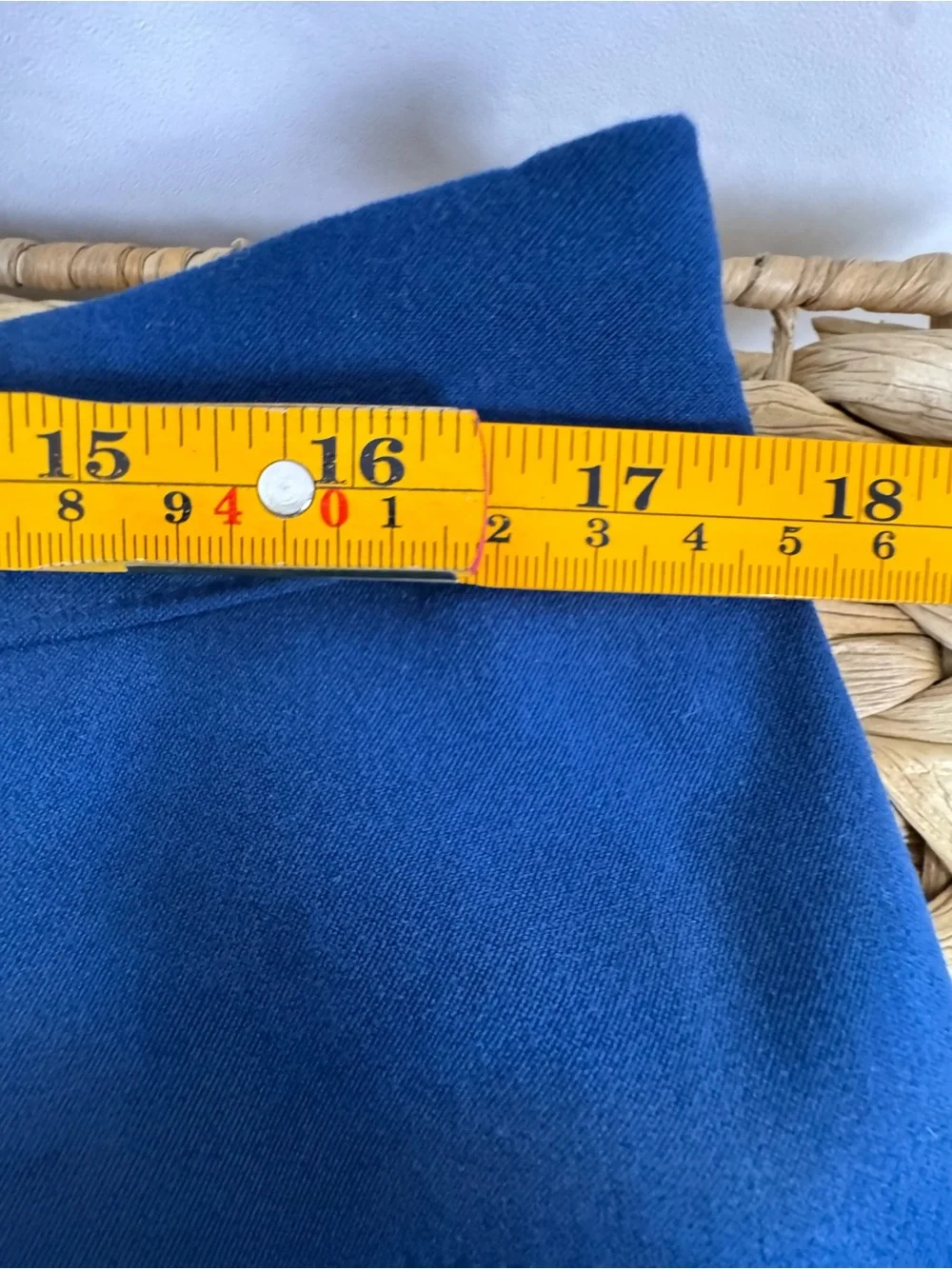 Elementz Blue Faux Suede A-Line Midi Skirt XL
